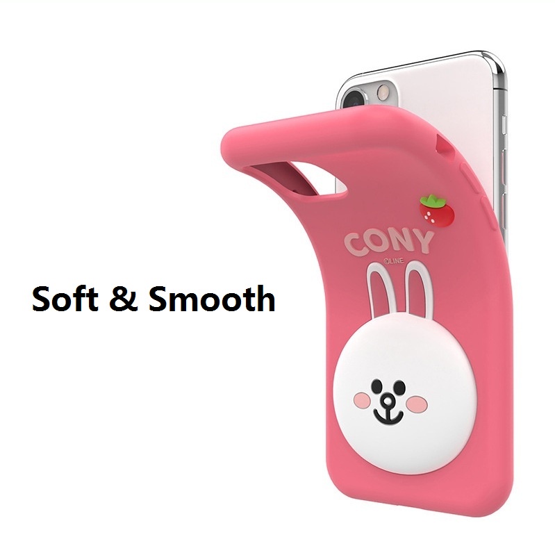 LINE FRIENDS Ốp Điện Thoại Silicon Mềm Hình Gấu Nâu Cony Sally 3D Cho iPhone 14 Pro Max 14 Plus 13 Pro Max 12 Pro Max 12 Pro 11 Pro Max 11