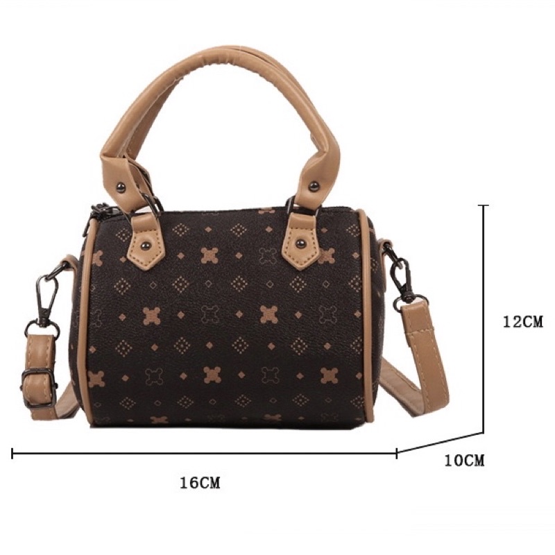 Túi đeo chéo cá tính Ulzzang hình dạng túi trống mã 3437 hàng nhập Quảng Châu có sẵn