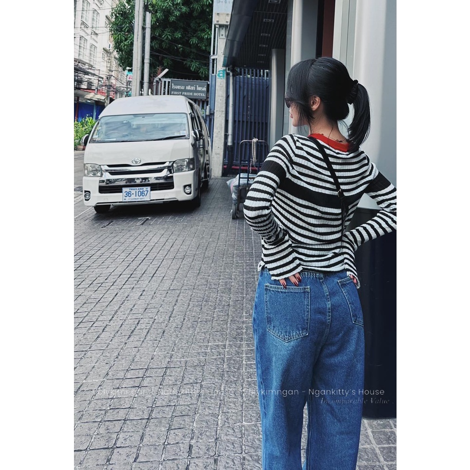 Quần je.an dây cột Jen.ni.e