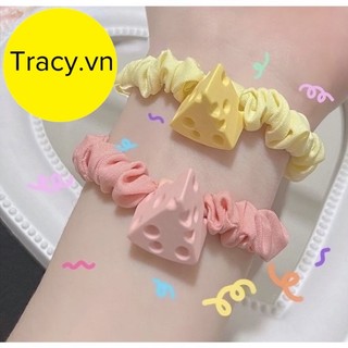 Dây cột tóc siêu dễ thương ,hình phô mai cute