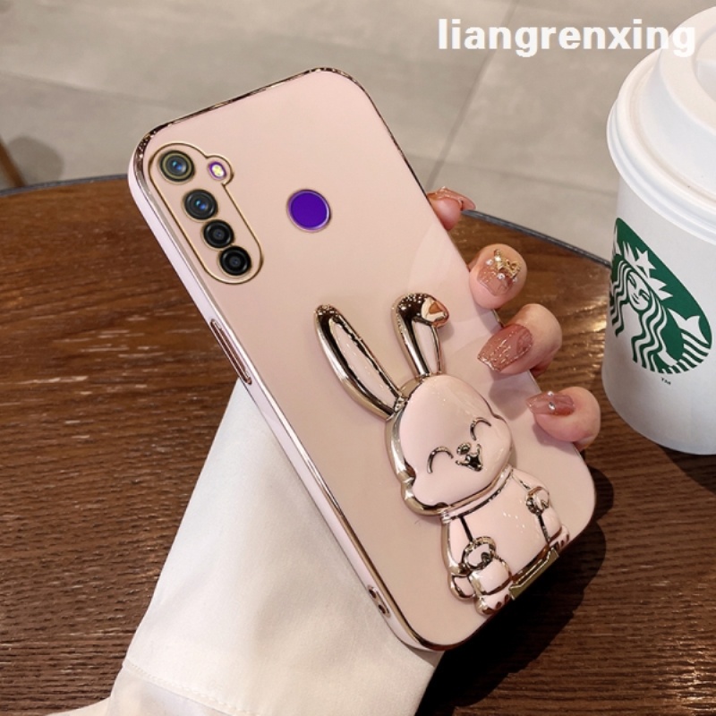 Ốp lưng realme 5 realme c3 realme 5i realme 6i realme 5 pro Ốp Điện Thoại Silicon Mềm Chống Sốc Mạ Điện DDTZZJ01 Cho realme 5 realme c3 realme 5i realme 6i realme 5 pro viền vuông cute