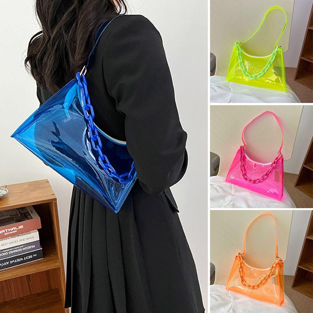 Túi Đeo Vai Bằng PVC Trong Suốt Thời Trang Mùa Hè Cho Nữ