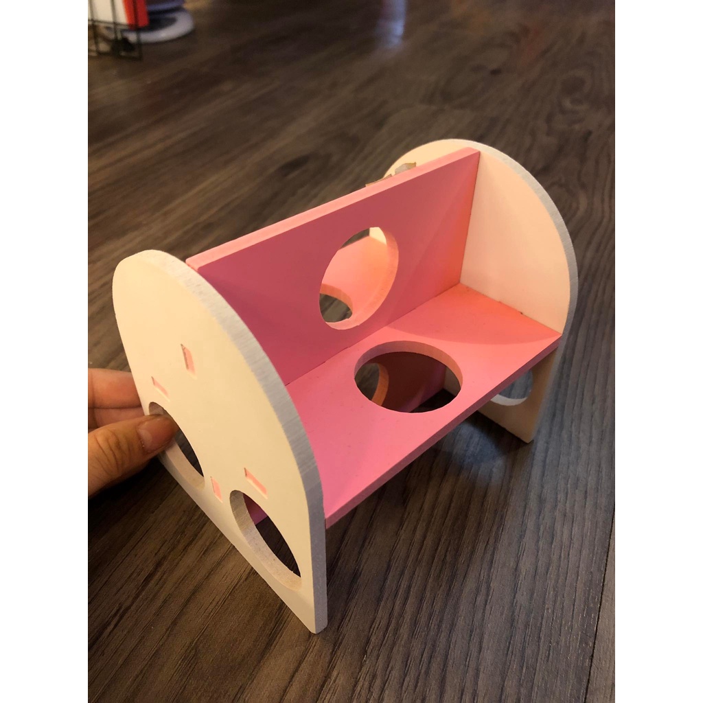 Đồ chơi Hamster gỗ ép vui nhộn xinh xắn .