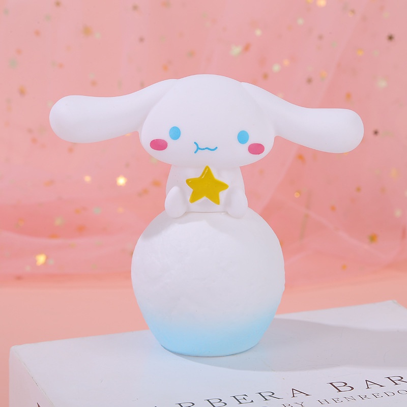 Mô hình Cina quả cầu phát sáng| Mô hình nhựa mini trang trí bàn học có đèn slime