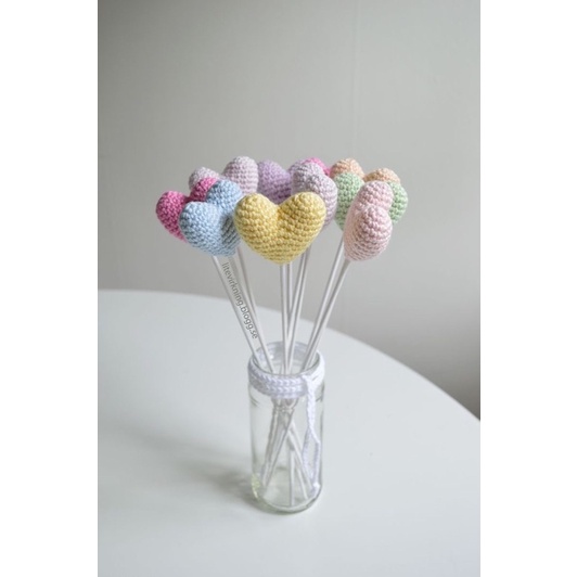 Len hình trái tim, chậu xương rồng trái tim ngọt ngào, chf trái tim, món quà valentine ý nghĩa