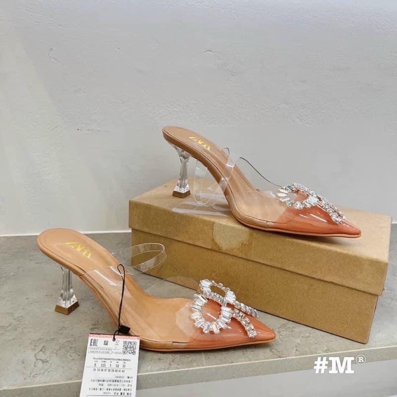 Giày Za.ra, guốc đá nơ hàng TQXK FULL BOX TAG