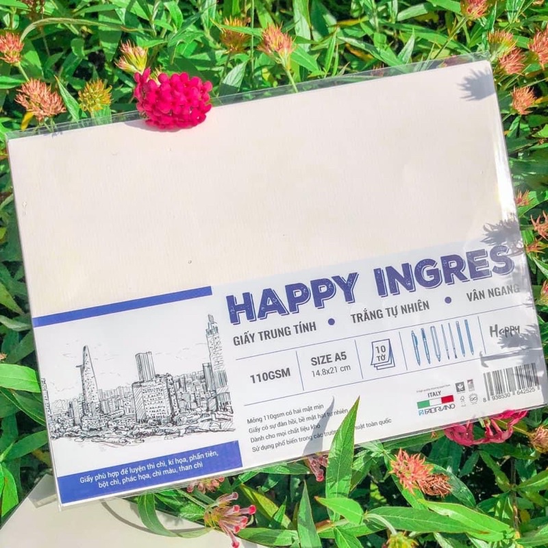 Giấy vẽ ký họa Vẽ phác thảo Happy Ingres - Giấy vẽ luyện thi chì