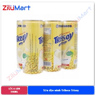 Sữa đậu nành Tribeco Trisoy (lốc 6 lon) loại 240ml