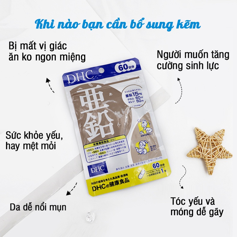 Set hộp quà tặng DHC cho bạn nữ và nam ngày Valentine, 8-3, sinh nhật, kỷ niệm đẹp ý nghĩa, (Biotin Kẽm C) combo 30 ngày