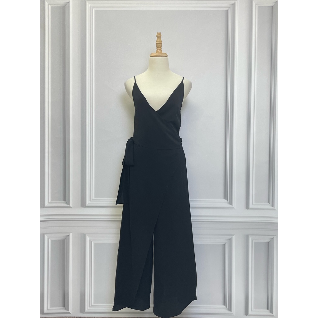 V336 New nguyên tag Váy hai dây LANE JT Hàng hiệu chính hãng thời trang nữ màu đen size S thanh lý ký gửi