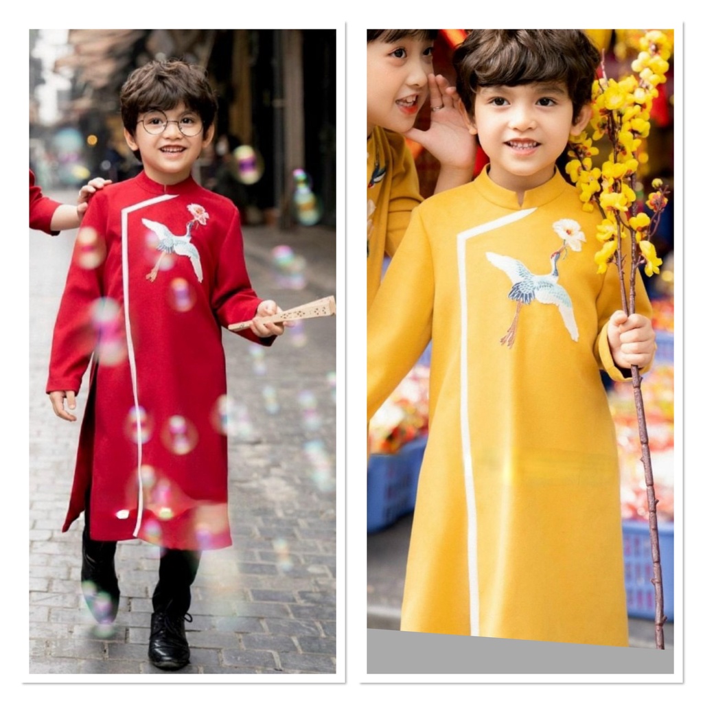 Áo Dài Bé Trai Đoàn Viên