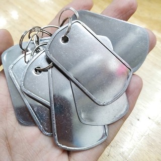 Móc khóa Thẻ bài cạo gió Inox