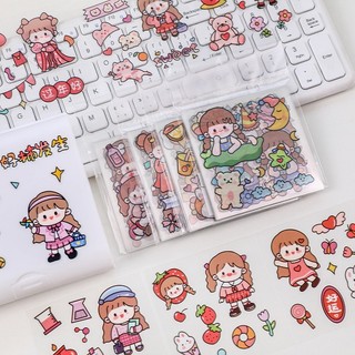 10 Tấm Dán Sticker Họa Tiết Hoạt Hình Trang Trí