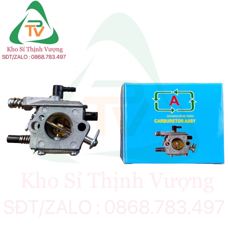 Bộ Chế Hòa Khí Cho Máy Cưa Xích 4500 5200 5800, Bình Xăng Con Máy Cưa 2 thì 45cc 52cc 58cc