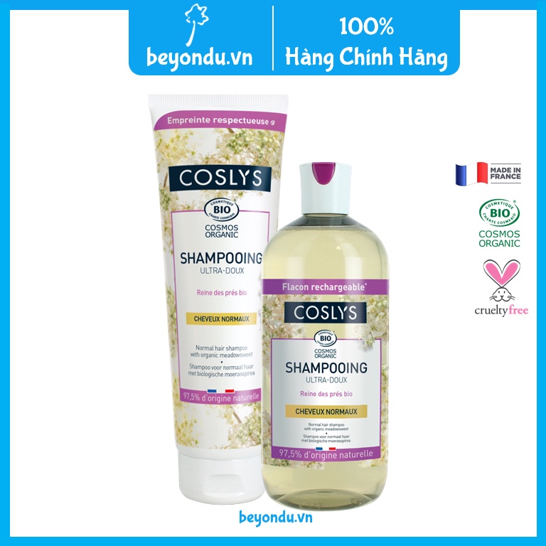 Dầu gội cho tóc thường hữu cơ Coslys - Organic Shampoo (250ml và 500ml)