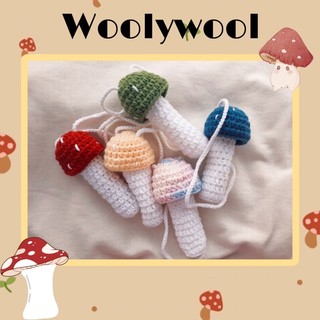 Túi đựng son bằng len handmade hình nấm ||woolywool