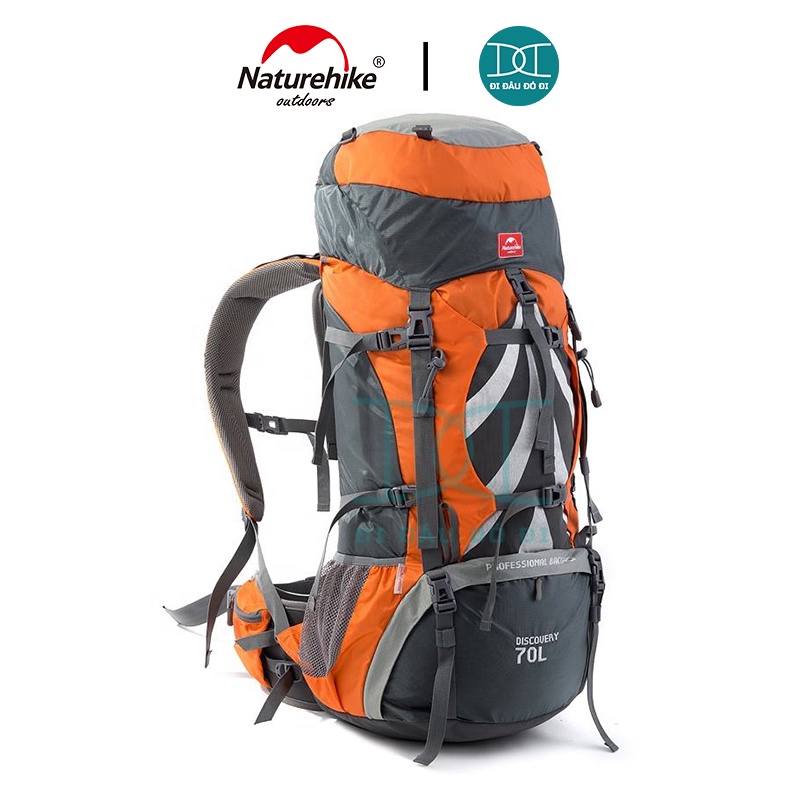 Balo Trợ lực NatureHike NH70B070-B Dung Tích lớn 70L + 5L, dùng cho Du lịch, Phượt, Leo Núi, Thể thao