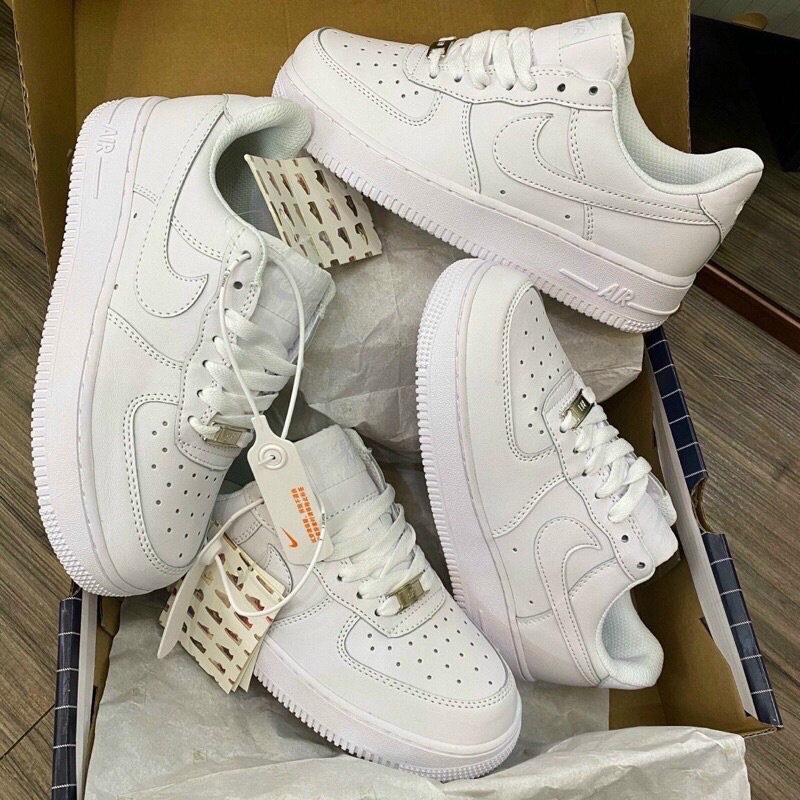 Nik.e af1 trắng , Giày Sneaker nam nữ  air force 1 thể thao buộc dây kèm hộp