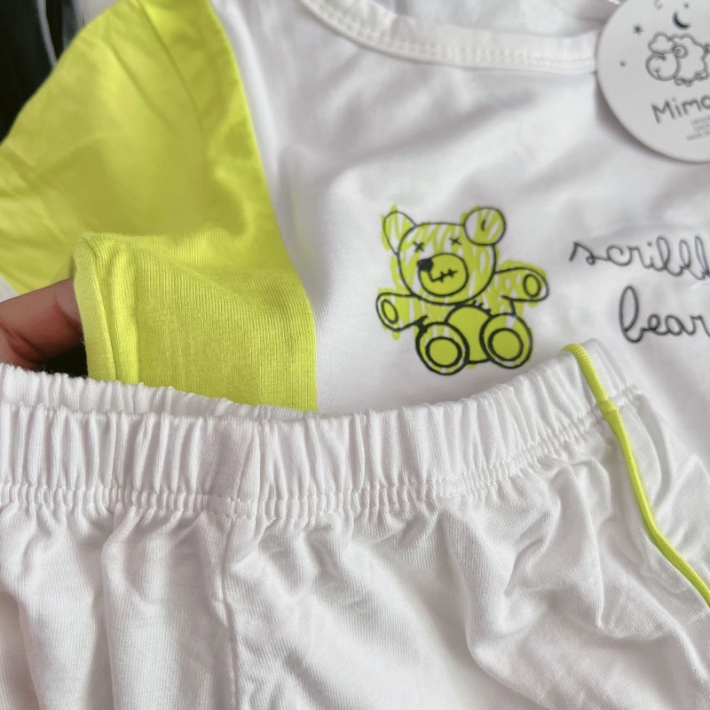 Bộ thun lạnh tay ngắn quần ngắn mimonri dành cho bé trai và bé gái 5-18kg