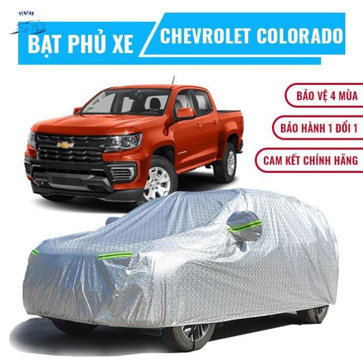 Bạt phủ xe ô tô bán tải Chevrolet Colorado chống nóng, chống thấm, chống bụi. Bạt phủ xe bán tải Colorado +