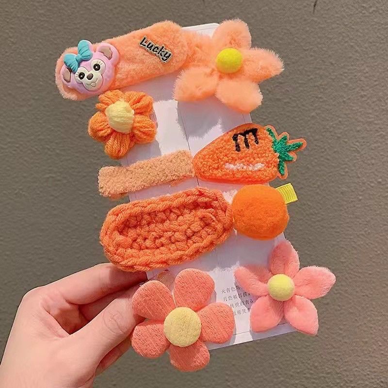 Set kẹp cho bé đủ màu dễ thương