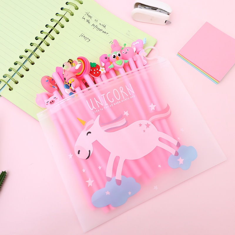 Set 20 Bút Bi Mực Đen Ngòi 0.5mm Kiểu Dáng Sáng Tạo