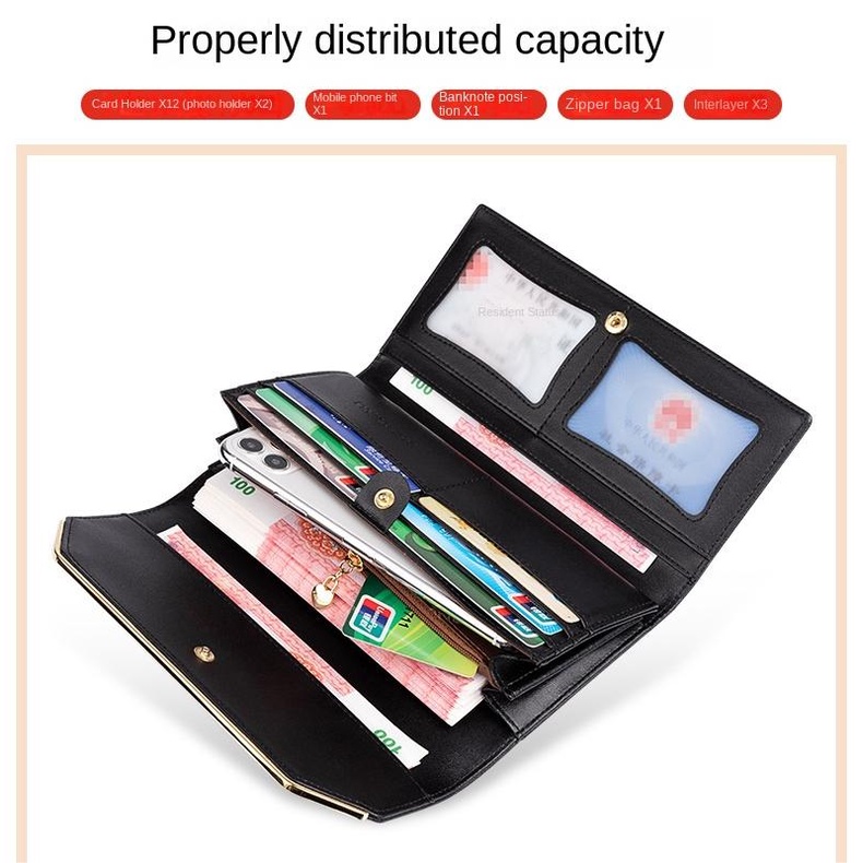 Ví Da Dài Đa Năng Chất Lượng Cao Thời Trang Cho Nữ