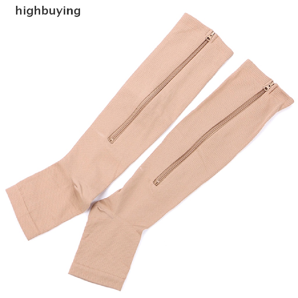 1 Đôi Tất Chân Hở Ngón Có Khóa Kéo Thời Trang