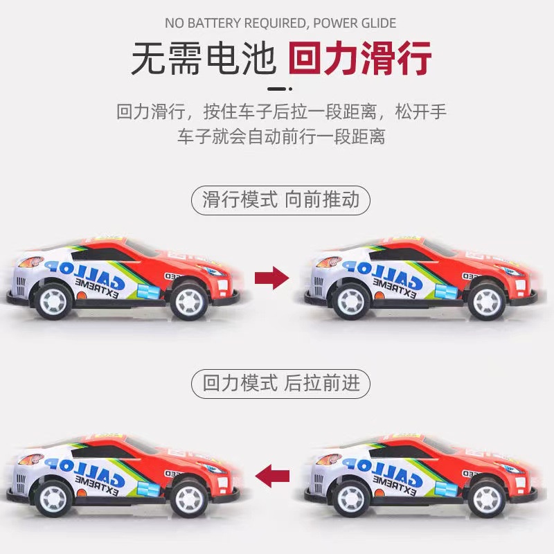 Bộ Mô Hình Xe Hơi Thể Thao Kéo Lưng Mini Bằng Hợp Kim Dành Cho Bé Trai