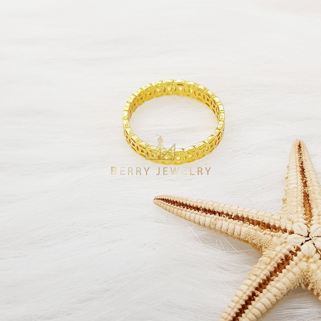 Nhẫn May Mắn Kim Tiên Nam Nữ Xi Mạ Vàng Thiết Kế Cao Cấp