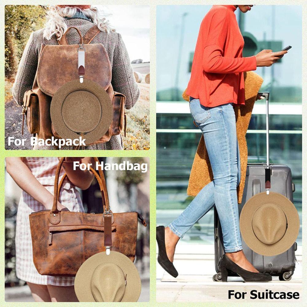 Kẹp Nón Bằng PU Đa Năng Tiện Dụng Mang Theo Du Lịch