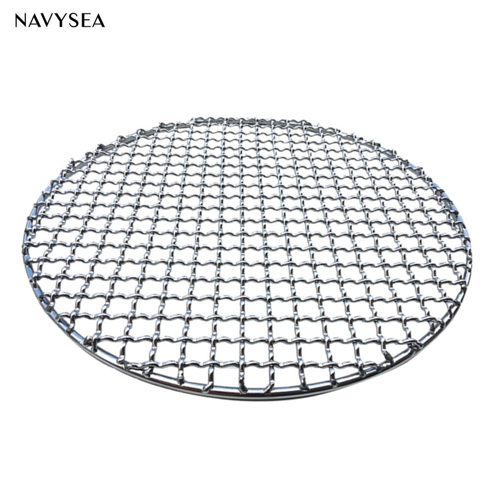 Vỉ Nướng BBQ Dạng Tròn Bằng Thép Không Gỉ Chống Dính