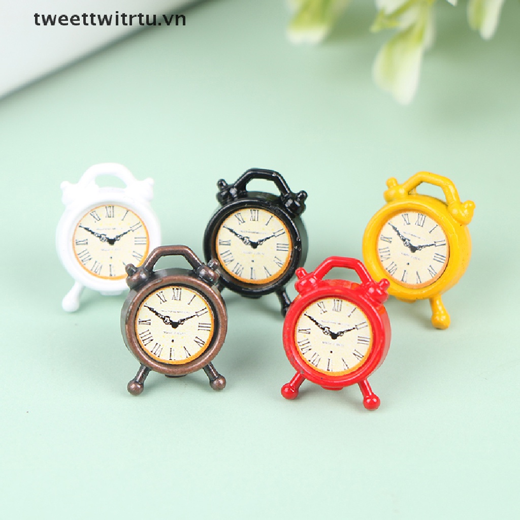 1 Đồng Hồ Báo Thức Tỉ Lệ 1: 12 Trang Trí Nhà Búp Bê
