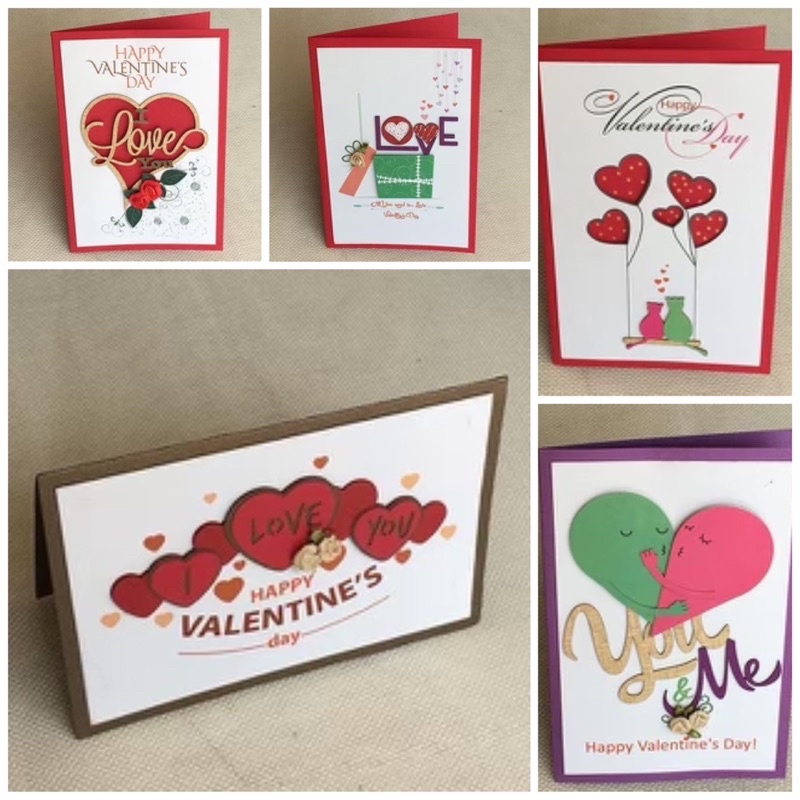 Thiệp Handmade Valentine 14/2 Đức Quyền - Quà Tặng Valentine
