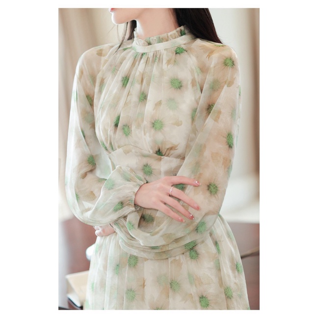 (HCM) ĐẦM VOAN HOA TIỂU THƯ SANG CHẢNH  - THANH LỊCH , SANG TRỌNG CHO CÁC NÀNG KME FASHION