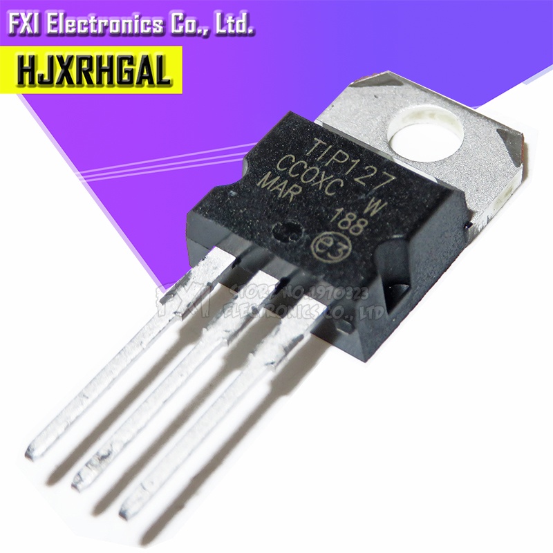 100 Cái TIP127 TO220 TO-220 Phích Cắm Thẳng