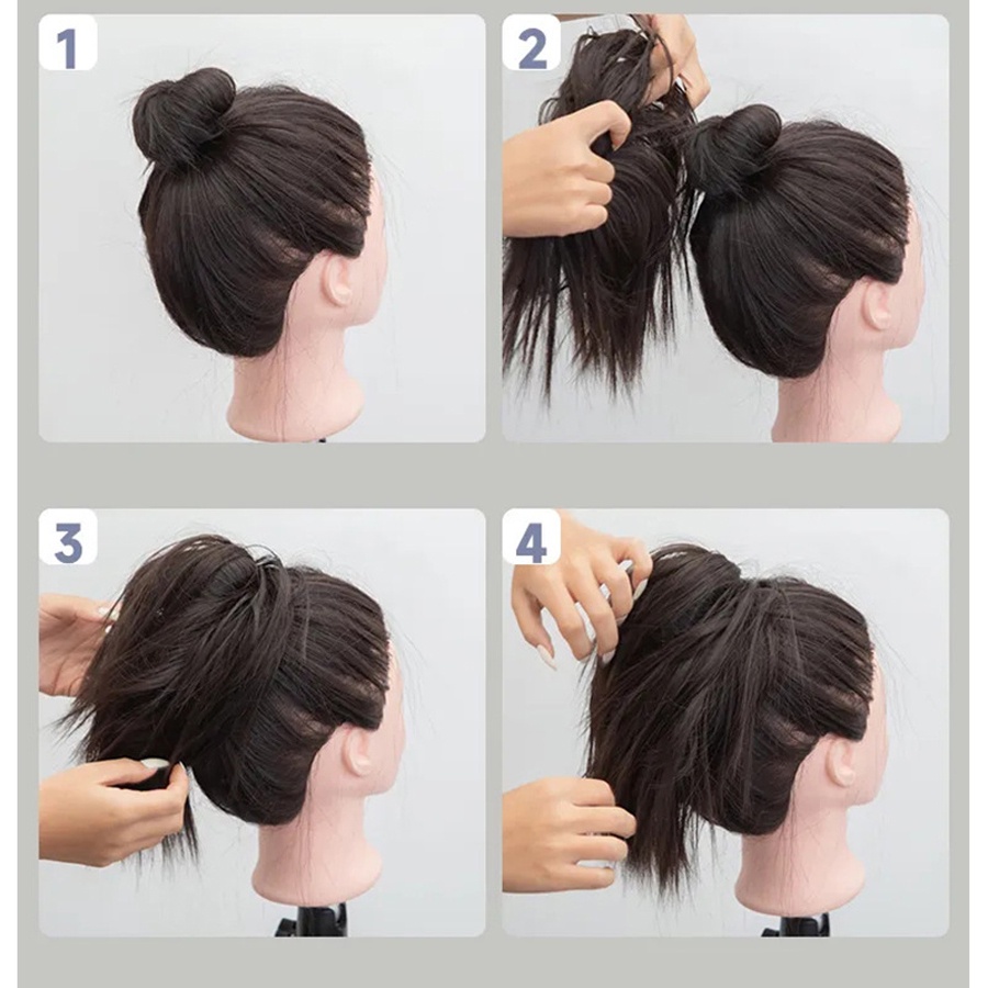 Tóc búi cao, búi nụ, búi đuôi gà, phong cách Hàn Quốc