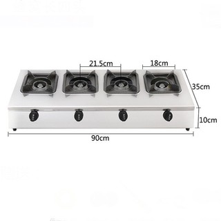 Bếp ga công nghiệp 4 họng dài