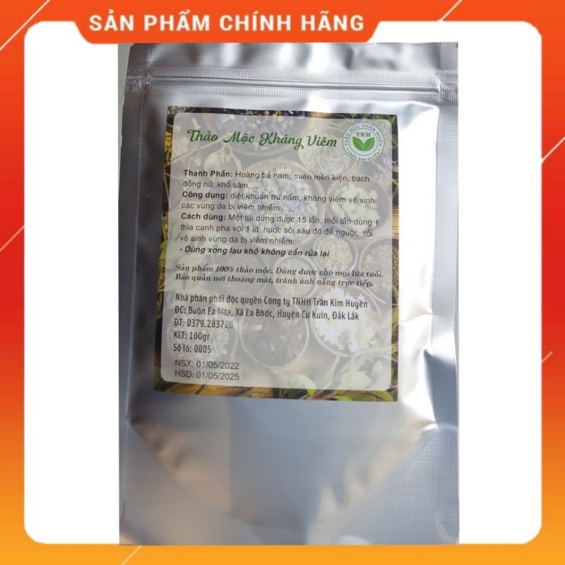 Bột ngâm thảo mộc Trần Kim Huyền (viêm nấm da)