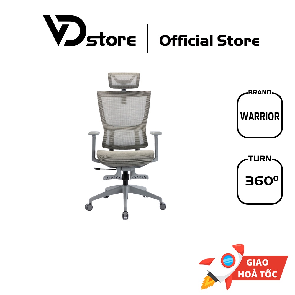 (ĐẶT ZALO) GHẾ CÔNG THÁI HỌC WARRIOR ERGONOMIC HERO SERIES WEC504 CHÍNH HÃNG