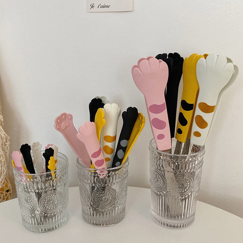 Kẹp Gắp Thức Ăn Bằng Nhựa Và Thép Không Gỉ Chống Trượt Đa Năng