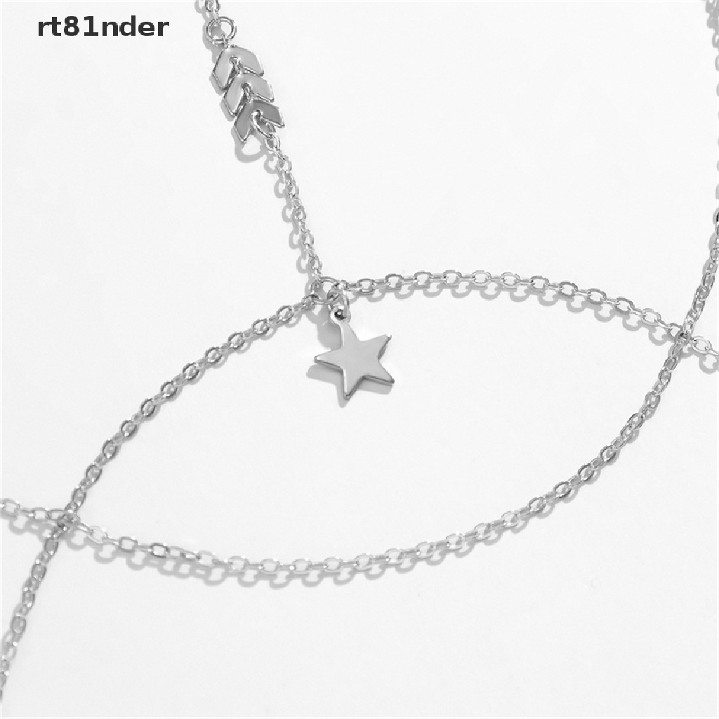 Chuỗi Dây Đeo Đùi Nhiều Lớp Bằng Kim Loại Phong Cách Bohemian Quyến Rũ Cho Nữ