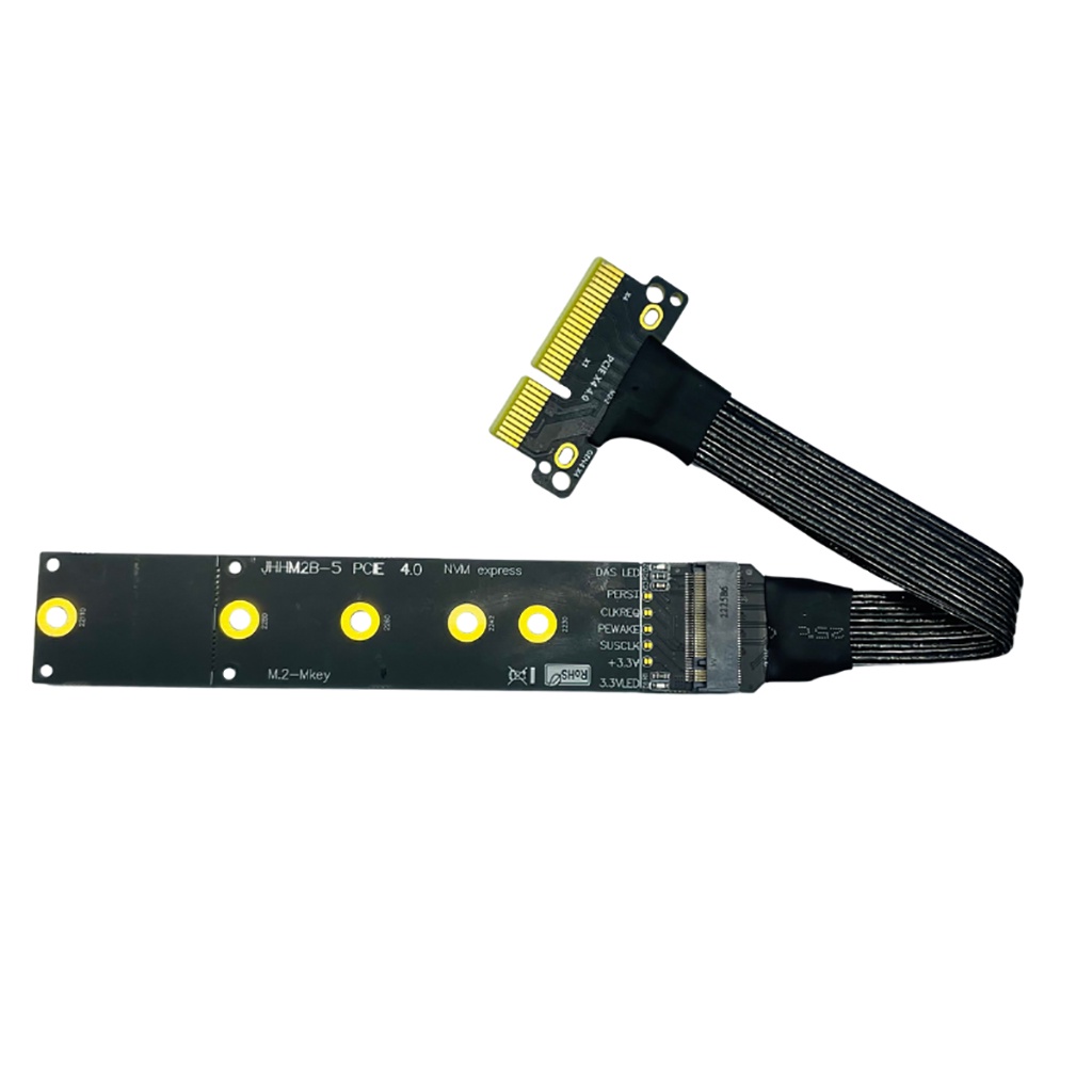 Cáp ChuyểN Mạ BạC 4.0 X4 Sang M.2 Cho NVME SSD 4.0 PCIE 4X NVME 22110, GEN4