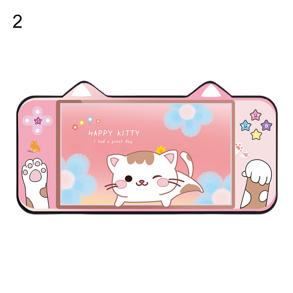 Miếng Lót Chuột Cao Su Đàn Hồi Cao Su Chống Trượt Chống Mài Mòn Hình Tai Mèo Hoạt Hình Trang Trí Nhà Cửa