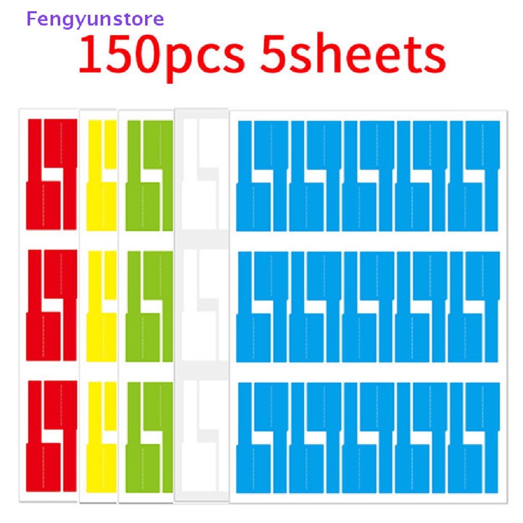 Set 150 / 5 Tấm Nhãn Dán Chống Thấm Nước Chuyên Dụng Cho Dây Cáp Mạng