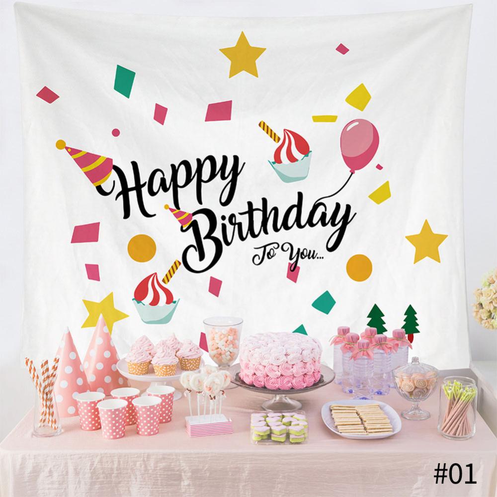 Thảm Treo Tường Trang Trí Tiệc Sinh Nhật 95 * 75cm C5R8