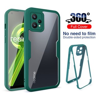 Ốp Điện Thoại PC + TPU Bảo Vệ Toàn Diện 360 Độ Kèm Miếng Dán Màn Hình Cho Realme 9 Pro Plus 4G 5G Realme 9i 9 Pro 4G 5G° Vỏ Bọc Bảo Vệ Toàn Thân Trước Và Sau Hai Mặt Cho Xe Hơi