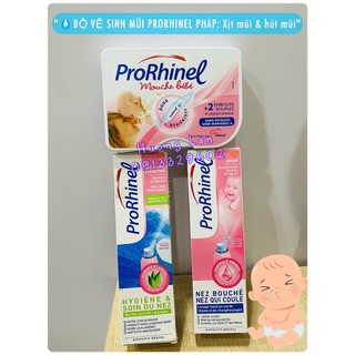 Dụng cụ hút mũi prorhinel - xịt mũi prorhinel pháp cho bé