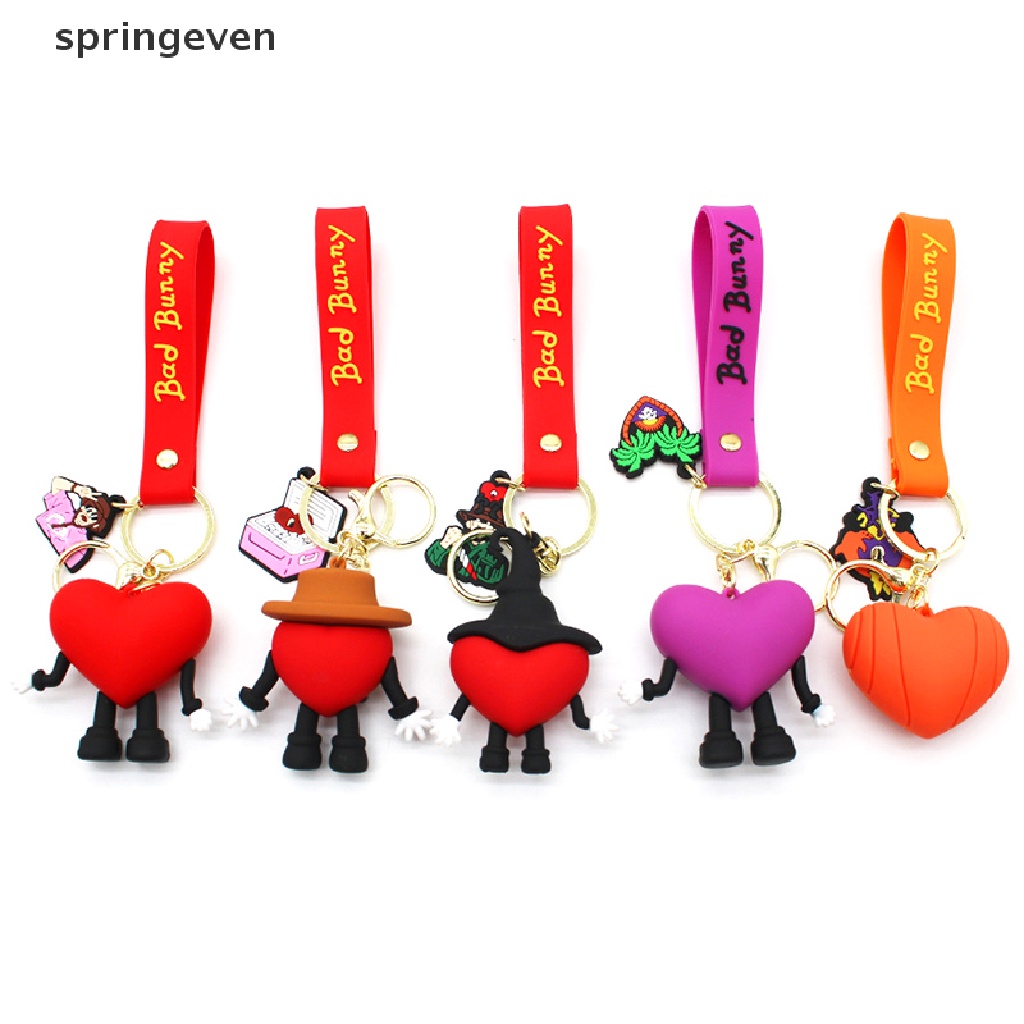 Móc Khóa Cao Su Mềm Hình Thỏ 3D Thời Trang