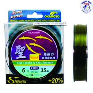 Cước câu cá Okamoto made in Japan. Cước 4 con cá. Cước câu cá siêu bền, cước câu giá rẻ